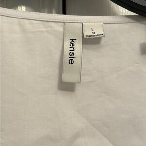 Kensie Classic White Blouse